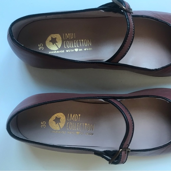 LMDI Collection Leather Mary Jane, Size 35 EU/ 3.5 US. - Picture 4 of 7